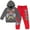 Gray/red, variant on Blaze and the Monster Machines Little Boys Pullover Hooded Outfit Set
