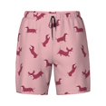 thumbnail image 4 of Lsque Mens Swim Trunks Dachshund Dog Puppy Pattern - Bathing Suit Compression Liner - Beach Swim Shorts Swimwear - (S-3XL) - Stretch Quick Dry -XX-Large, 4 of 9