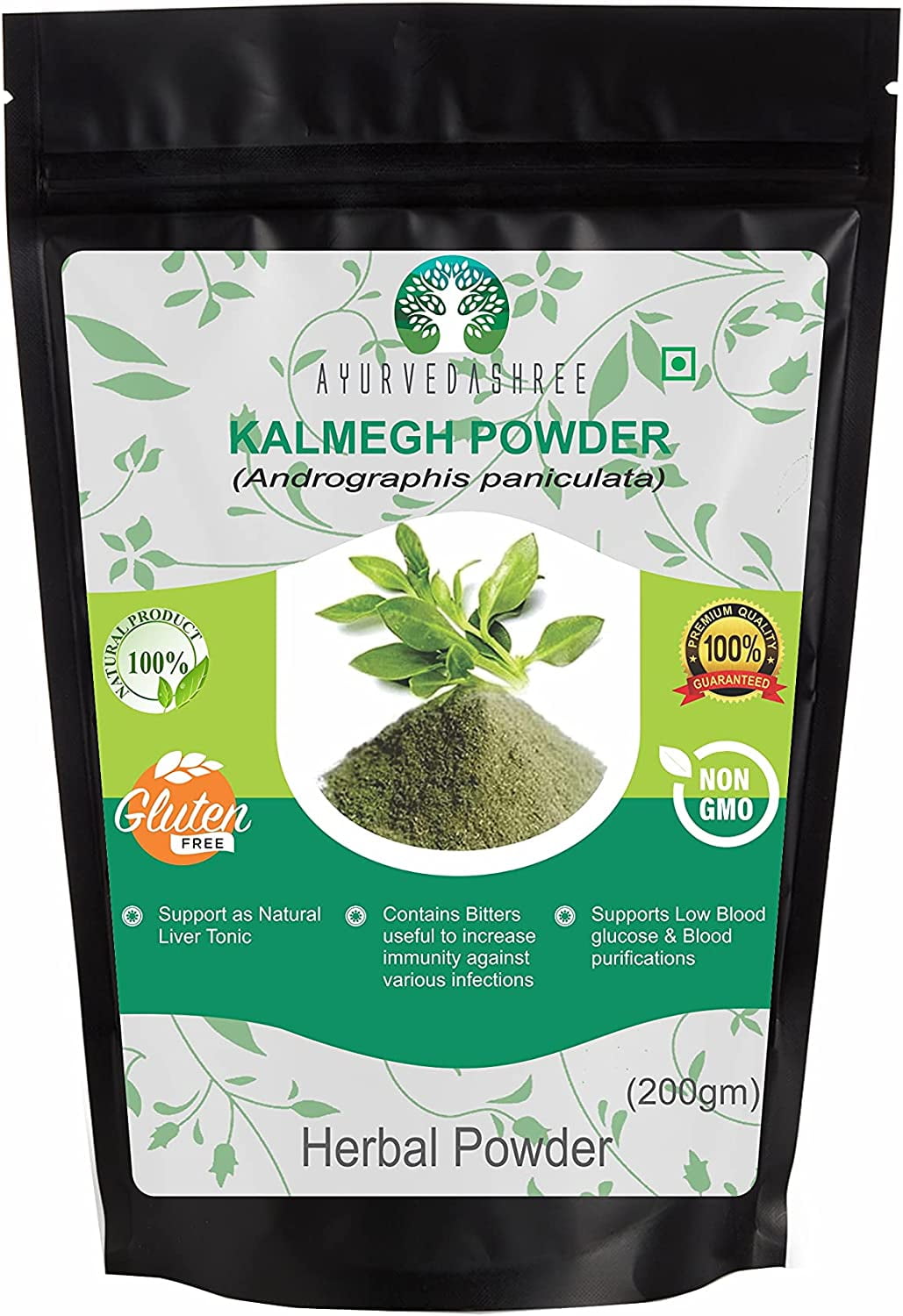 AYURVEDASHREE Andrographis paniculata Powder 200 Gm, Kalmegh Powder
