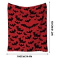 thumbnail image 3 of Halloween Fleece Blanket 51x39in Soft Flannel Throw for Couch Bed, Plush Cozy Blanket with Halloween Print, Lightweight Warm Decorations Gift by OVFUIZ, 3 of 9