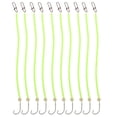 thumbnail image 2 of Aparejos de Pelo Sunnimix 10 Unids Anzuelos de Púas Luminosos Aparejos de Atados Listos Tamaño del 12, 2 of 7