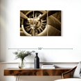 thumbnail image 3 of Elephant Stock Sepia Old Propeller Wall Art - Horizontal Multi Panel Canvas - Living Room Wall Decor - Transportation Multi Panel - Brown And Green Decor - 33" x 20", 3 of 8