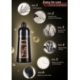 thumbnail image 3 of Meidu 3-in-1 Hair Dye Ginger Shampoo For Man And Women Shine Moisturizing Hair Color 500ML-Dark Coffee Brown, 3 of 4