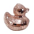 thumbnail image 1 of Figura de pato con espejo de discoteca, estatua de pato pequeño, escultura de animal, estantería para el hogar, oficina, escritorio, adorno decorativo, regalo de Navidad., 1 of 8