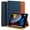 NavyBlue/Brown, variant on Pad 9th/8th/7th Generation Case 2021/2020/2019 iPad 10.2 Inch Case with Built-in Pencil Holder, Folio Stand Cover with Multiple Angles & Auto Sleep/Wake for iPad 10.2 Inch 9/8/7 Gen, Navy Blue/Brown