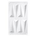 thumbnail image 2 of Milue Silicone Fondant Mould Triangular-Rhombus Shape Sugar Mould Cookie Baking Mold, 2 of 10