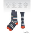 thumbnail image 6 of MeMoi Men's Stripe Buttersoft Cozy Crew Socks - Mens - Male, 10-13, Blue, 6 of 7