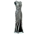 thumbnail image 3 of UPPADA Womens Crewneck Cocktail Dress Fishtail Dress Sleeveless Cocktail Formal Swing Dress Wedding Guest Dresses Bodycon Cocktail Dress, 3 of 4