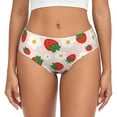thumbnail image 1 of Fotbe Strawberry Floral Calzones Estampados para Mujer – Ropa Interior de Algodón, Cómoda, Suave y Elástica-Small, 1 of 6