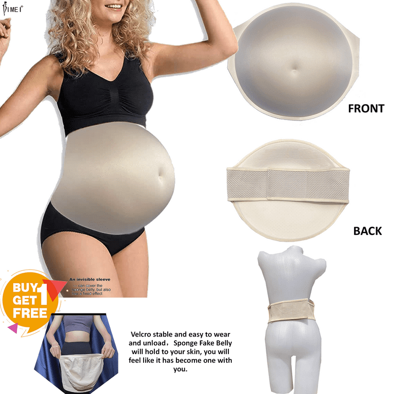BIMEI Sextuplets Fake Pregnancy Sponge Belly Velcro Closure Lightweight for  Movie Series Props Spoof Costume Cosplay Actor Performance Women's ...