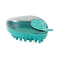 thumbnail image 1 of Pet Bath Brush with Soap Dispenser, Silicone Dog Cat Grooming Brush for Bathing And Massaging, Soft Waterproof Pet Cleaning Tool for Shedding And Hair Removal, Easy-Grip Handle And Hang Hole Design, 1 of 4