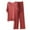 Red, variant on Cqxid525 Women's Pajama Sleep Sets Women's Pajama Set Layer Short Sleeve Top and Long Pants Gray 1PC