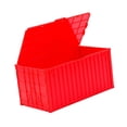 thumbnail image 2 of Caja de almacenamiento tipo contenedor de carga en miniatura, versátil para manualidades, con tapa. Rojo, 2 of 9
