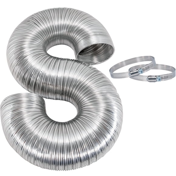 Eastman 69028 Semi-Rigid Aluminum Dryer Duct, silver