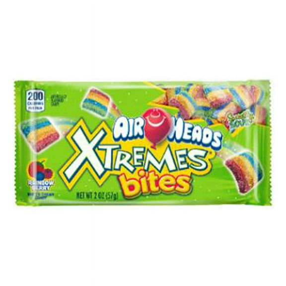 Airheads Xtremes Rainbow Berry Bites, 2 Ounce (Pack of 18)