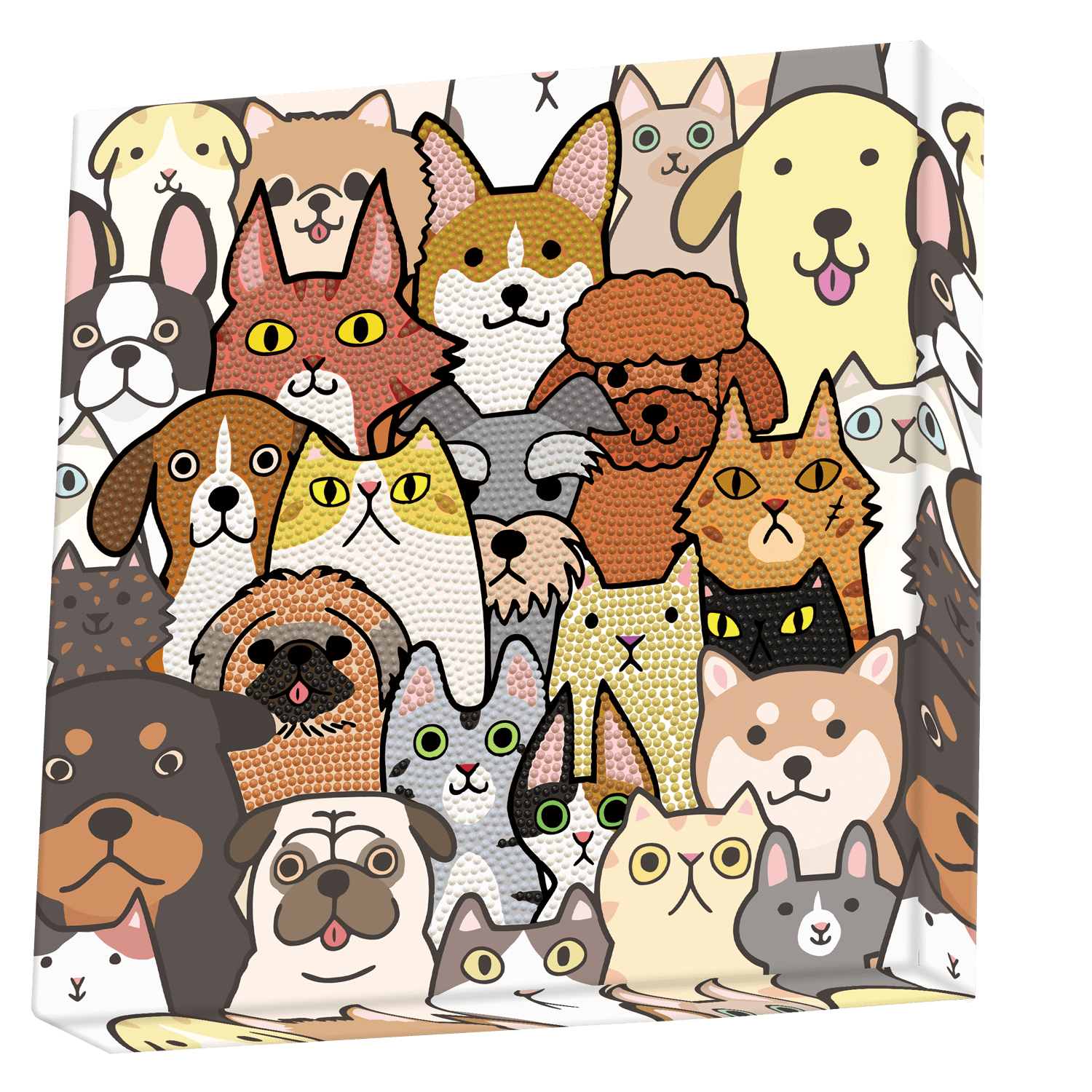 Diamond Dotz Dogs & DOTZ Diamond Painting Kits for Adults - Diamond Art Kits a Relaxing Creative Craft Kit with Dotz Gems 11x11
