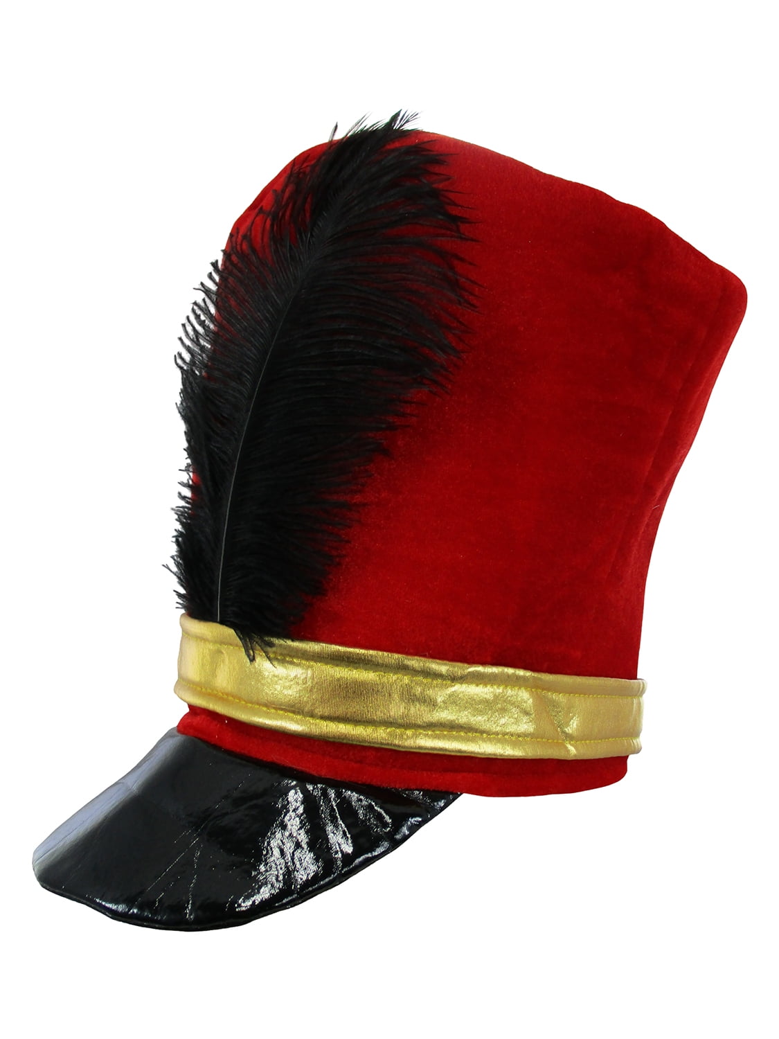 Adult Toy Soldier England Guard Hat Costume Feather English Marching Band Major