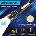 thumbnail image 2 of Linterna LED recargable Queena 990.000 lúmenes IPX6, paquete de 2, 2 of 8