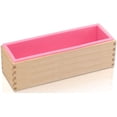 thumbnail image 1 of GHSDFBB Rectangular Soap Mold-42oz Flexible Silicone Loaf Soap Mold with Wood Box for Making Craft Soap Homemade DIY Tool, 1 of 6