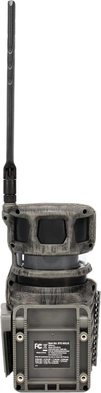 Stealth Cam Revolver 36MP Trail Camera with 1080P HD Video at 30 FPS, 0.4 Sec Trigger Speed, 360 Panoramic View, Built-in GPS, Verizon/AT&T Cellular 2pk, 32GB SD Cards, & Microfiber Cleaning Cloth