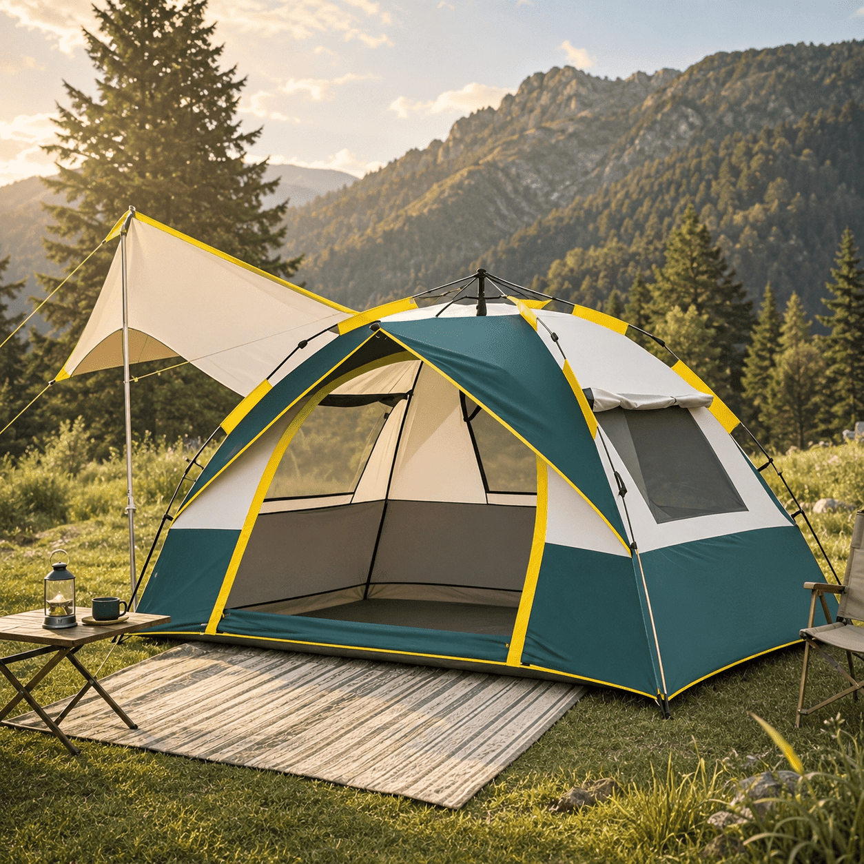 Coleman, 4-Person Dome Tent, 9x7 ft, Weatherproof with Ventilation