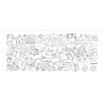thumbnail image 2 of Fjnjuu Christmas Sleigh Giant Coloring Poster 30x72 Inch Christmas Drawing Paper Children Coloring Tablecloth Home Classroom Party Supplies Poster Tablecloth Toys for Kids Toddlers, 2 of 8