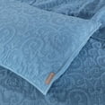 thumbnail image 5 of Kasentex  3-Piece Stone Washed Quilt Set Soft Cotton Reversible Bedspread Coverlet Set Light Blue Queen, 5 of 5