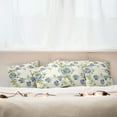 thumbnail image 3 of Ambesonne Floral Throw Pillow Cover 4 Pack, Vintage Roses Framework, 16", Blue Green Cream, 3 of 6