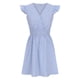 thumbnail image 5 of Vestido de Verano para las Mujeres Casual Rayas Manga Corta Cuello en V, Vestido de Poliéster de Moda para la Playa Y Diario, 5 of 6