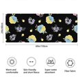thumbnail image 3 of Pioneer Flower Floral Print Pattern Bathroom Rugs Mat, Non Slip Microfiber Bathroom Rug with Rubber Backing, Soft Mats for Bathroom Floor Tub Shower, 24"x60", 3 of 5
