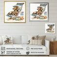 thumbnail image 4 of Designart Dog Lounging On The Beach With Sunglasses IV Canvas Wall Art, 4 of 5