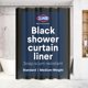 thumbnail image 1 of Forro de cortina de ducha CLOROX Premium, impermeable, 6 g, PEVA, negro, 1 of 9