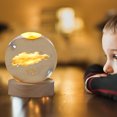 thumbnail image 3 of Luz nocturna 3D Galaxy Crystal para niños con base LED de colores y luz que cambia de color con mando a distancia. Ideal como regalo de cumpleaños para adolescentes, niños y niñas. Modelo Galaxy., 3 of 4