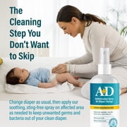 A+D Antimicrobial Hydrogel Spray – with Hypochlorous Acid, Alcohol-Free, Non-Sting Formula, Safe for All Ages, 4oz