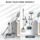 thumbnail image 5 of Wall Mounted Stainless Steel Mop Broom Holder, Mop Broom Organizer, Heavy Duty Mop Hooks, 2PCS, 5 of 5
