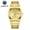 Gold Shell Gold Surface, variant on Men's watch with large dial, luminous quartz watch, waterproof calendar wristwatch, quartz movement, business trendy men's wristwatch