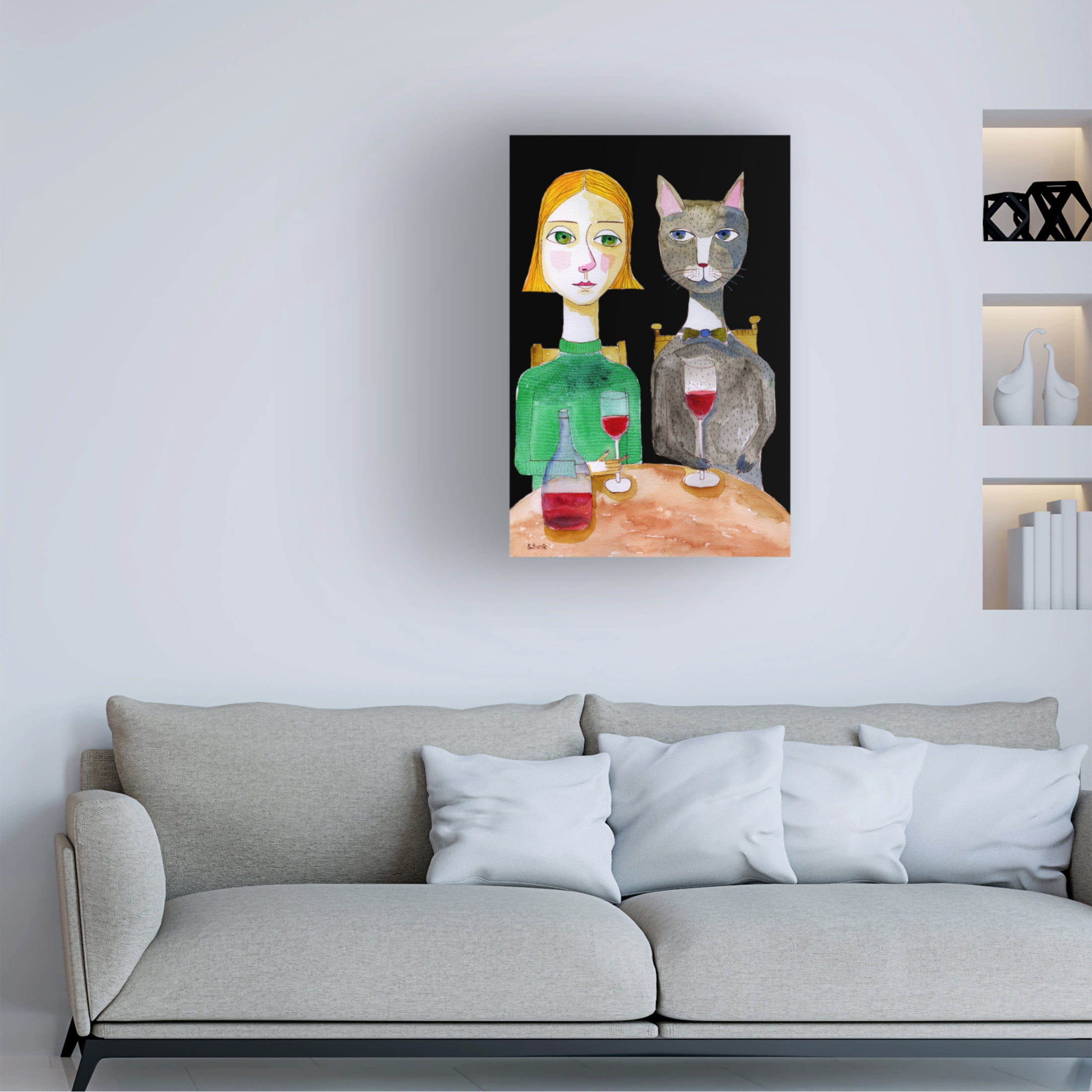 Trademark Fine Art Sharyn Bursic Best Friends Canvas Wall Art