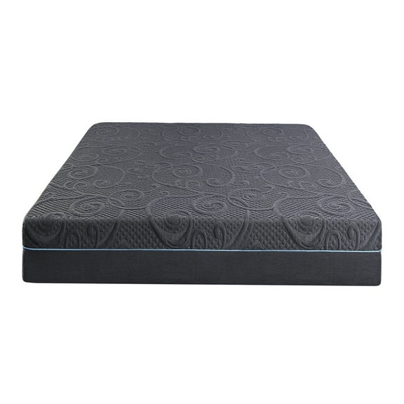 JERFIT 11 Inch King Size Hybrid Mattress in a Box, Medium Firm Gel Memory Foam with Pocket Springs, Breathable Dark Gray Bed Mattress for Support Pressure Relief