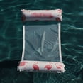 thumbnail image 3 of Rae Dunn: Pretty In Pink Hammock Pool Lounger - Flamingo 54"x28", CocoNut Float, Inflatable Drifter & Relaxation Chair, 3 of 9