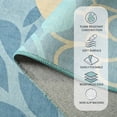 thumbnail image 6 of Ultrug Boho Floral Area Rug Soft Modern Rugs Washable Carpet for Living Room Bedroom Home Decor,4'x6',Blue, 6 of 7