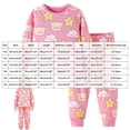 thumbnail image 5 of NIEWTR Toddler Pajamas Set for Girl Girl Newborn Clothes Long Sleeve Pullover and Elastic Waist Long Pants Soft Comfy for 18-24M 2T-4T Gift Set(A-Pink,7-8 Years), 5 of 9