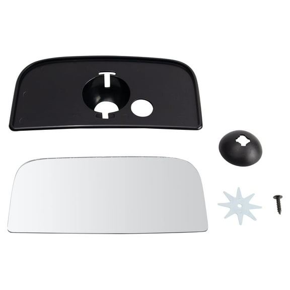 TRQ Exterior Tow Mirror Lower Glass RH Passenger Side for Chevy GMC Truck SUV MGA04235 Fits select: 2007-2019 CHEVROLET SILVERADO, 2007-2014 CHEVROLET TAHOE