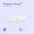 thumbnail image 2 of Colchoneta Cubre Colchon Topper Memory Foam 5cm Individual, 2 of 7