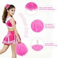 thumbnail image 3 of 15Pack Plastic PomPoms,Pink Portable Cheerleading PomPoms for Stage Performance,QZS Durable Sports Accessories for Part,Outdoor, 3 of 6
