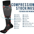 thumbnail image 4 of FREEAMG Cute Cats Compression Socks for Men & Women Knee High Stockings for Running, Sport, Hiking & Travel, 4 of 7