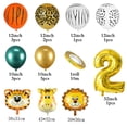 thumbnail image 4 of Juego de 18 globos de animales de la jungla, globos cromados de juguete de 32 pulgadas, 4 of 5