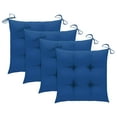 thumbnail image 6 of vidaXL 5 Piece Folding Patio Dining Set with Cushions Bamboo, 6 of 9
