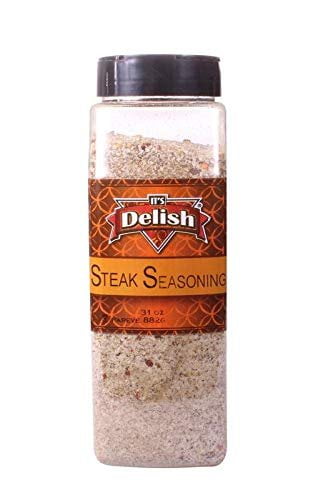 Meat Poultry and Fish Seasoning by Its Delish Ribeye Steak Seasoning, Large Jar