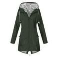 thumbnail image 2 of Delliss Women's Long Sleeve Jacket Outdoor Waterproof Hooded Jacket With Pockets, 2 of 3