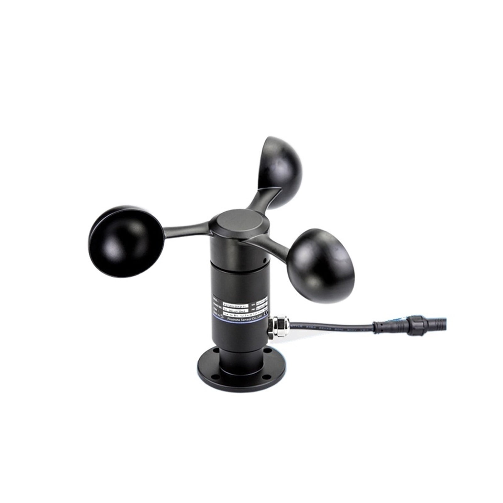 Weather Station Wind Sensor Port High-altitude Work Wind Speed Sensor Wind Detector All Aluminum Alloy Material Wind Indicator ,Easy to Operate